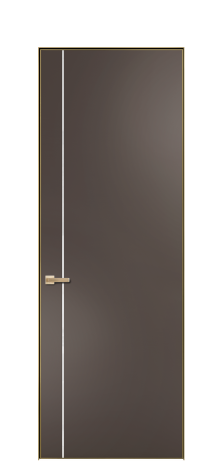 Дверь межкомнатная Ветро 17 Цвет Коричневый Покрытие ЭМАЛИ Эмаль Наличник  Скрытый короб золото Цена 51121