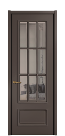 Дверь межкомнатная Амелия 12 DGO Цвет Коричневый Покрытие ЭМАЛИ Эмаль Наличник L 50 Цена 79097
