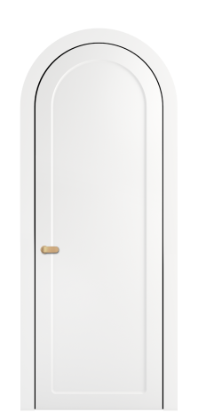 Дверь межкомнатная А-Ансе Цвет Белый Покрытие ЭМАЛИ Эмаль Наличник  AP 90 Цена 100073